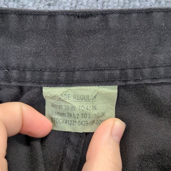 Tru-Spec Cargo Pants Men's Size XL Black Flat Front Multi-Pocket Polyester Blend - Picture 8 of 10